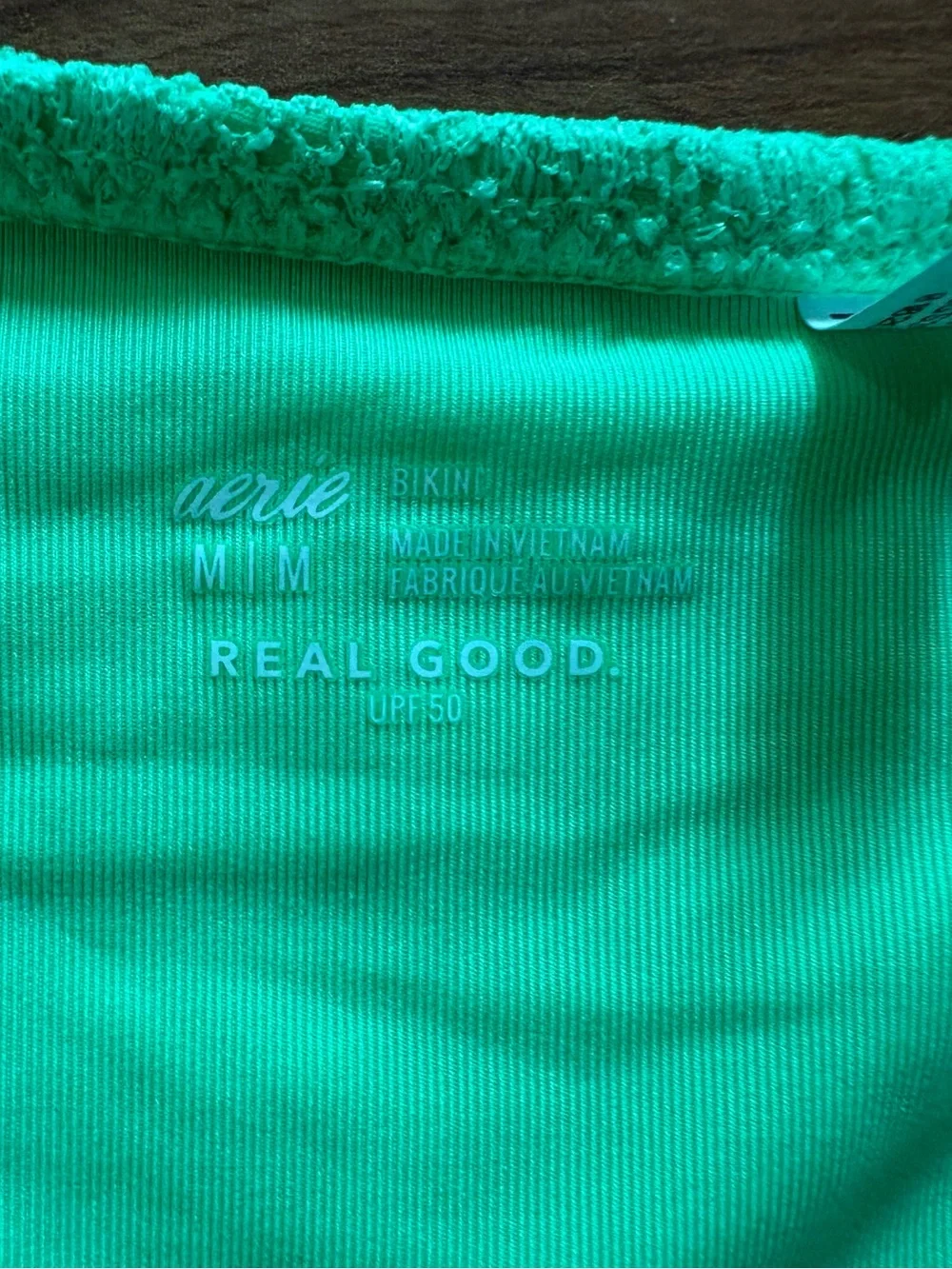aerie Neon Green Bikini Bottom - Classic Cut